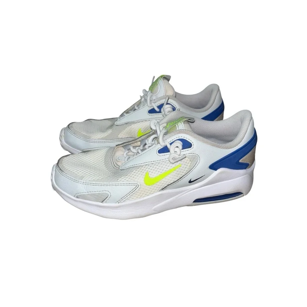 Nike Air Max Bolt GS Pure Platinum Royal Volt Size 5Y CW1626-004 Running Shoes